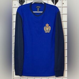 Polo by Ralph Lauren Thermal Knit Blue and Black Sleepwear Size Large